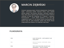 Tablet Screenshot of marcinziebinski.com